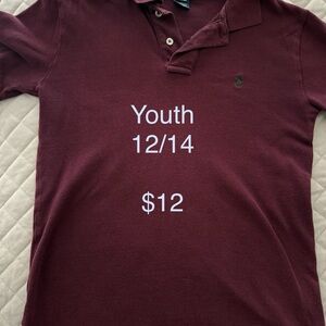 Polo by Ralph Lauren Youth Burgundy Polo Shirt